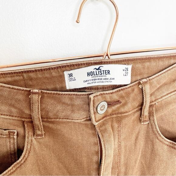 HOLLISTER Curvy High Rise Mom Jeans in Brown Size 3/26 - Picture 5 of 9